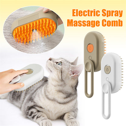Steam Brush  3 In 1 Electric Spray Cat Hair Brushes For Massage Pet Grooming Comb Hair Removal Combs Pet Products