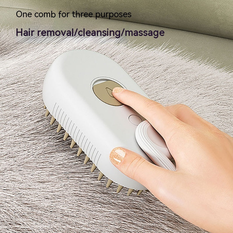 Steam Brush  3 In 1 Electric Spray Cat Hair Brushes For Massage Pet Grooming Comb Hair Removal Combs Pet Products